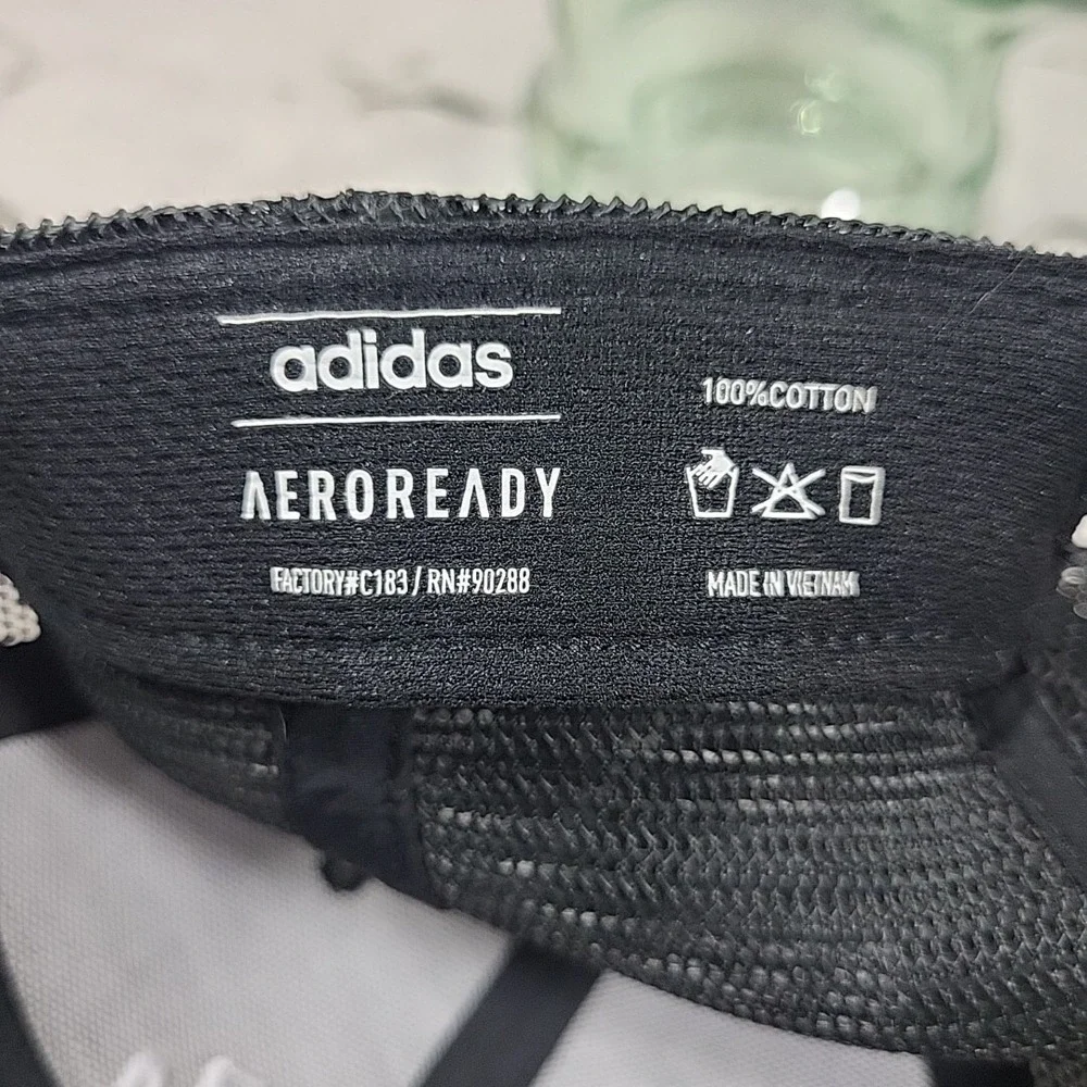 Adidas Aeroready Hat Mens Black One Size Snapback Ball Cap 100%‎ Cotton